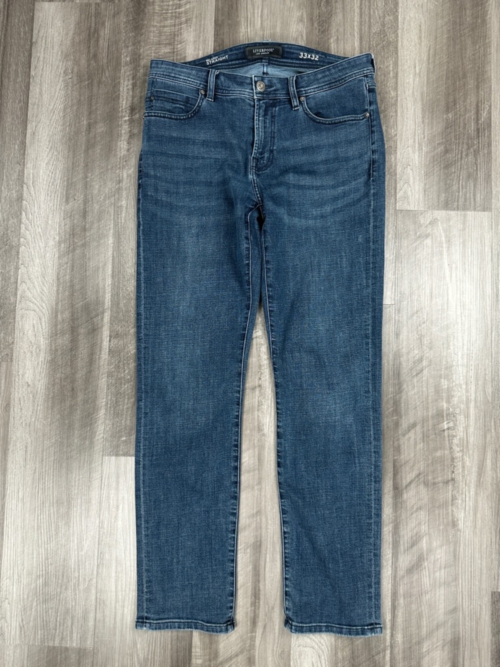 Liverpool Regent Relaxed Straight CoolMax Palo Alto Dark Jeans - 33x32